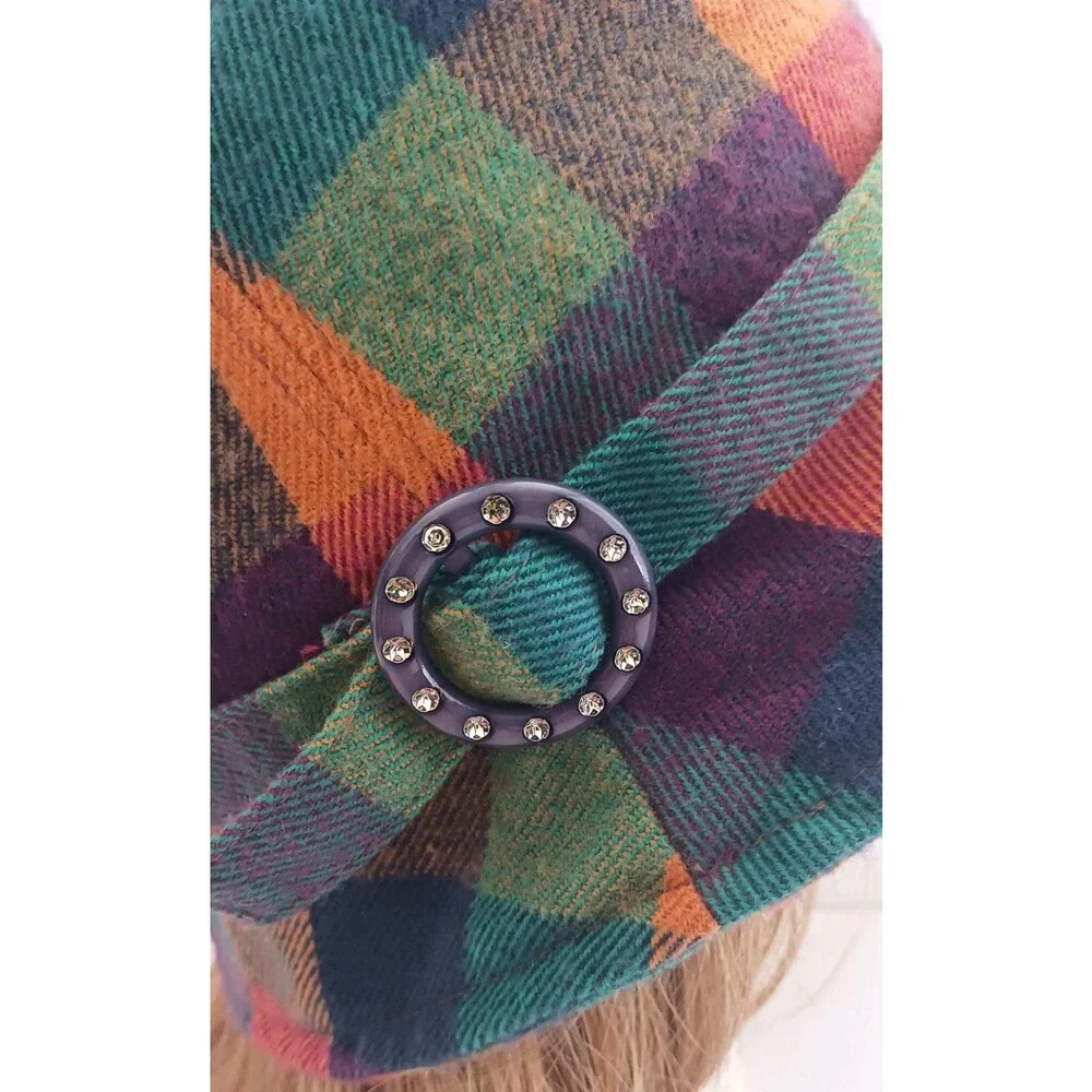 Manhattan Hat Company Bright Multi Plaid Bucket Hat O/S